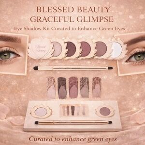Natural Eye Shadow Set by Blessed Beauty Stackable Magnetic - Graceful Glimpse